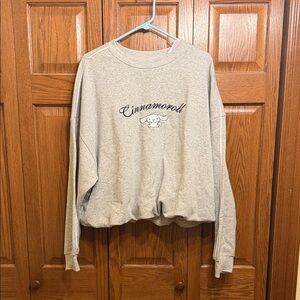 Sanrio Cinnamoroll Light Gray Sweatshirt